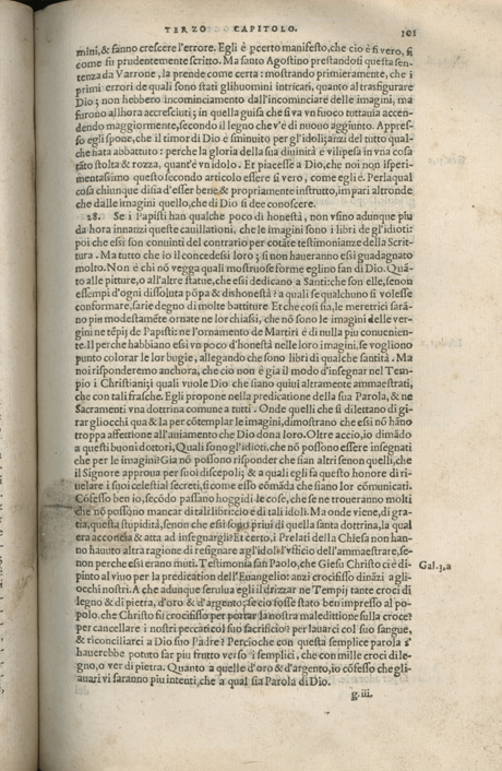 Institutione della Religion Christiana di Giovanni Calvino, edizione 1557 in Italiano tradotta per Giulio Cesare Paschali