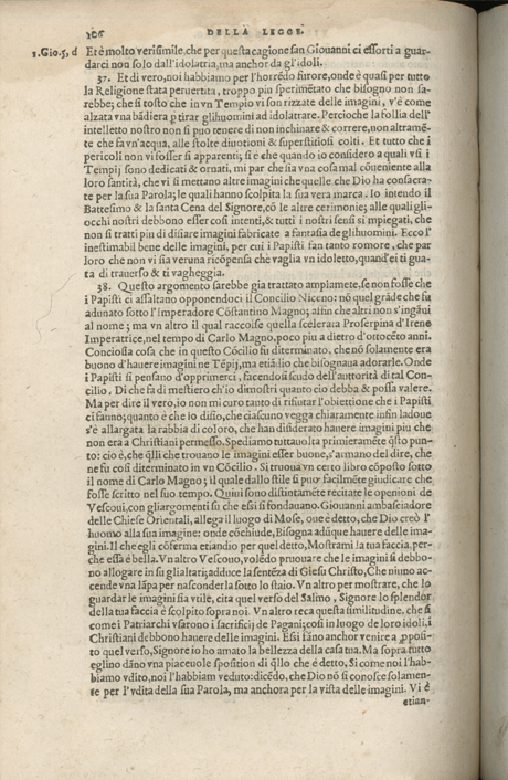Institutione della Religion Christiana di Giovanni Calvino, edizione 1557 in Italiano tradotta per Giulio Cesare Paschali