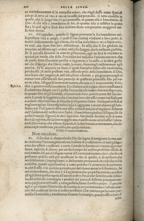 Institutione della Religion Christiana di Giovanni Calvino, edizione 1557 in Italiano tradotta per Giulio Cesare Paschali