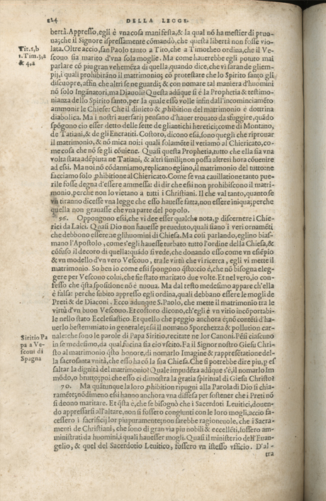 Institutione della Religion Christiana di Giovanni Calvino, edizione 1557 in Italiano tradotta per Giulio Cesare Paschali