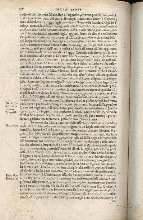 Institutione della Religion Christiana di Giovanni Calvino, edizione 1557 in Italiano tradotta per Giulio Cesare Paschali