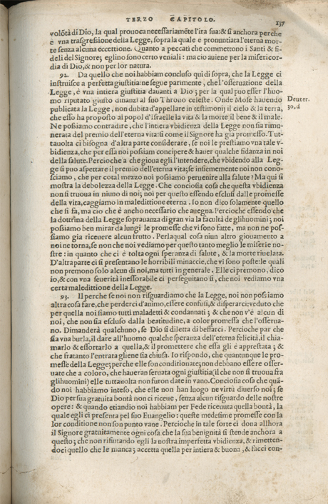 Institutione della Religion Christiana di Giovanni Calvino, edizione 1557 in Italiano tradotta per Giulio Cesare Paschali
