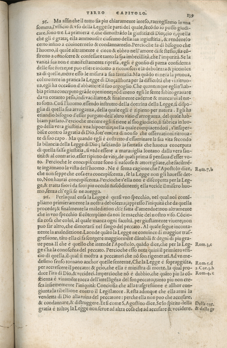 Institutione della Religion Christiana di Giovanni Calvino, edizione 1557 in Italiano tradotta per Giulio Cesare Paschali
