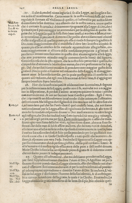 Institutione della Religion Christiana di Giovanni Calvino, edizione 1557 in Italiano tradotta per Giulio Cesare Paschali