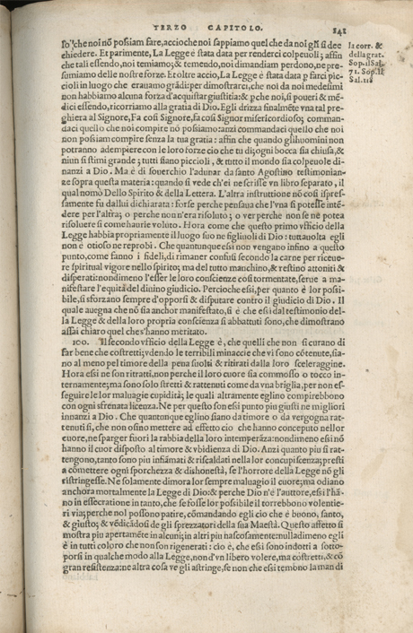 Institutione della Religion Christiana di Giovanni Calvino, edizione 1557 in Italiano tradotta per Giulio Cesare Paschali