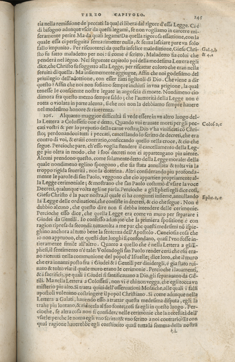 Institutione della Religion Christiana di Giovanni Calvino, edizione 1557 in Italiano tradotta per Giulio Cesare Paschali