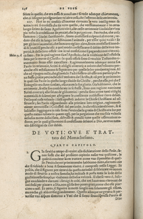 Institutione della Religion Christiana di Giovanni Calvino, edizione 1557 in Italiano tradotta per Giulio Cesare Paschali
