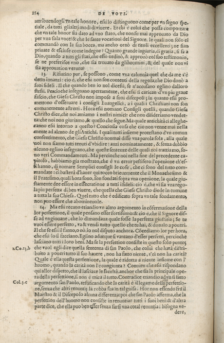 Institutione della Religion Christiana di Giovanni Calvino, edizione 1557 in Italiano tradotta per Giulio Cesare Paschali