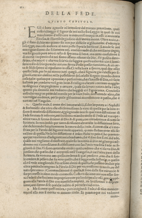 Institutione della Religion Christiana di Giovanni Calvino, edizione 1557 in Italiano tradotta per Giulio Cesare Paschali