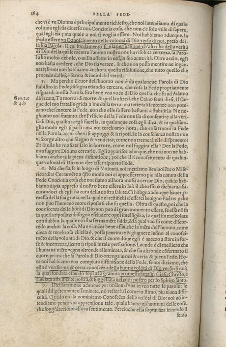 Institutione della Religion Christiana di Giovanni Calvino, edizione 1557 in Italiano tradotta per Giulio Cesare Paschali