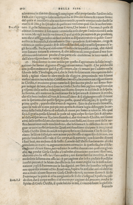 Institutione della Religion Christiana di Giovanni Calvino, edizione 1557 in Italiano tradotta per Giulio Cesare Paschali