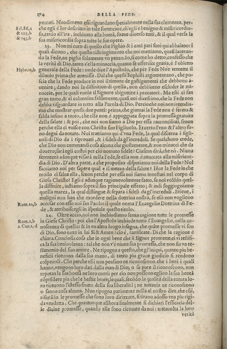 Institutione della Religion Christiana di Giovanni Calvino, edizione 1557 in Italiano tradotta per Giulio Cesare Paschali