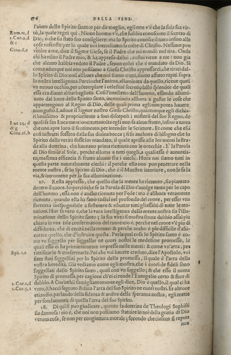 Institutione della Religion Christiana di Giovanni Calvino, edizione 1557 in Italiano tradotta per Giulio Cesare Paschali