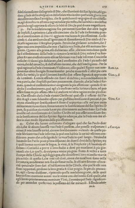 Institutione della Religion Christiana di Giovanni Calvino, edizione 1557 in Italiano tradotta per Giulio Cesare Paschali
