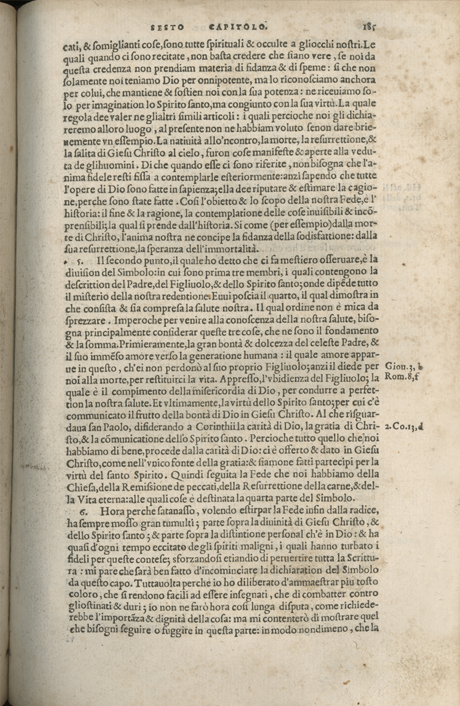 Institutione della Religion Christiana di Giovanni Calvino, edizione 1557 in Italiano tradotta per Giulio Cesare Paschali