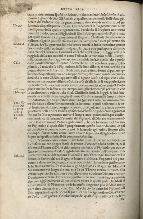 Institutione della Religion Christiana di Giovanni Calvino, edizione 1557 in Italiano tradotta per Giulio Cesare Paschali