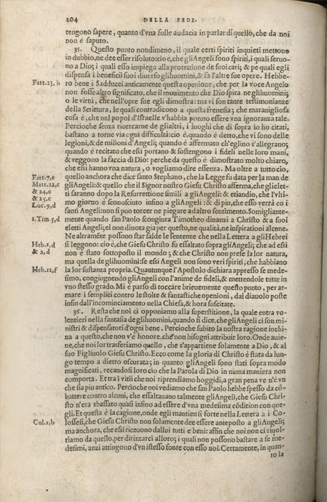 Institutione della Religion Christiana di Giovanni Calvino, edizione 1557 in Italiano tradotta per Giulio Cesare Paschali