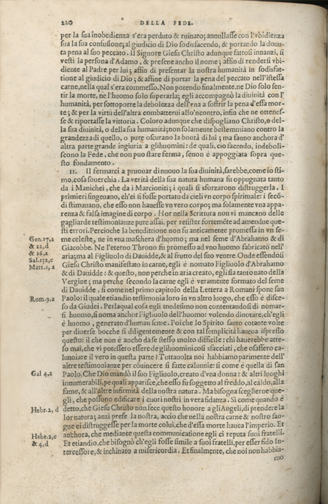 Institutione della Religion Christiana di Giovanni Calvino, edizione 1557 in Italiano tradotta per Giulio Cesare Paschali