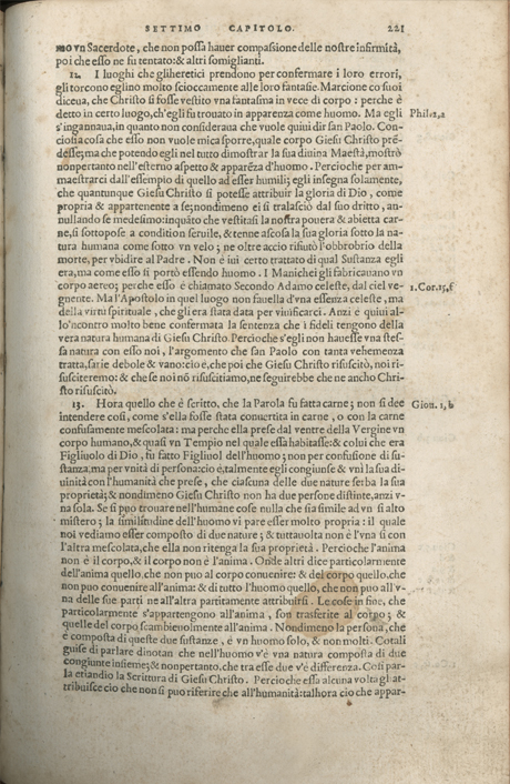 Institutione della Religion Christiana di Giovanni Calvino, edizione 1557 in Italiano tradotta per Giulio Cesare Paschali