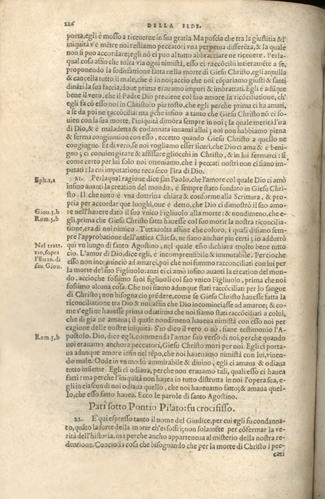 Institutione della Religion Christiana di Giovanni Calvino, edizione 1557 in Italiano tradotta per Giulio Cesare Paschali