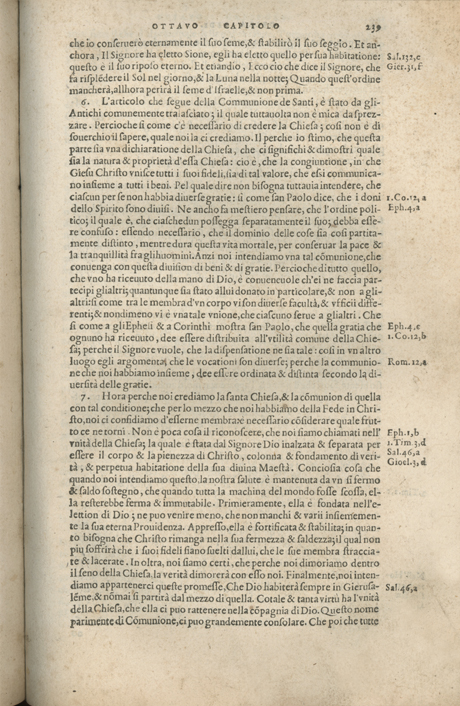 Institutione della Religion Christiana di Giovanni Calvino, edizione 1557 in Italiano tradotta per Giulio Cesare Paschali