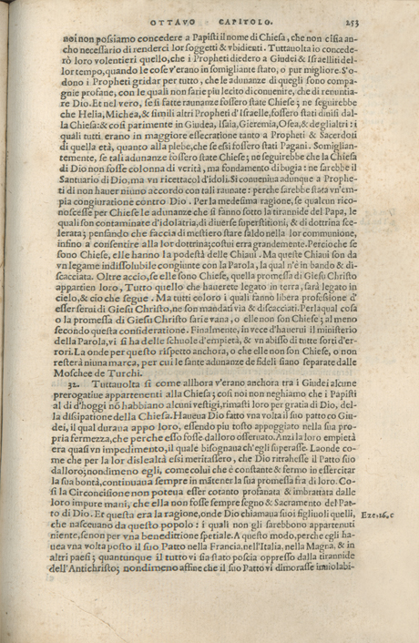 Institutione della Religion Christiana di Giovanni Calvino, edizione 1557 in Italiano tradotta per Giulio Cesare Paschali