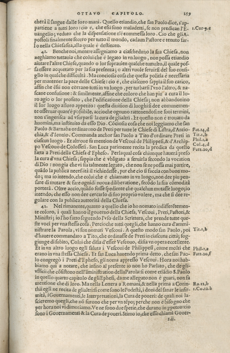 Institutione della Religion Christiana di Giovanni Calvino, edizione 1557 in Italiano tradotta per Giulio Cesare Paschali