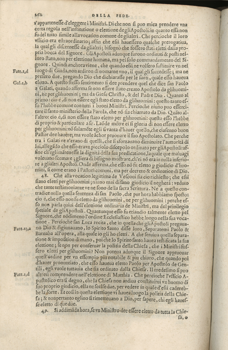 Institutione della Religion Christiana di Giovanni Calvino, edizione 1557 in Italiano tradotta per Giulio Cesare Paschali
