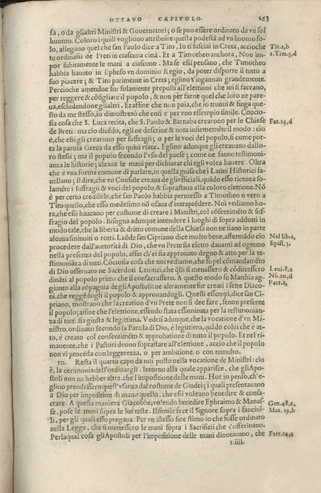 Institutione della Religion Christiana di Giovanni Calvino, edizione 1557 in Italiano tradotta per Giulio Cesare Paschali