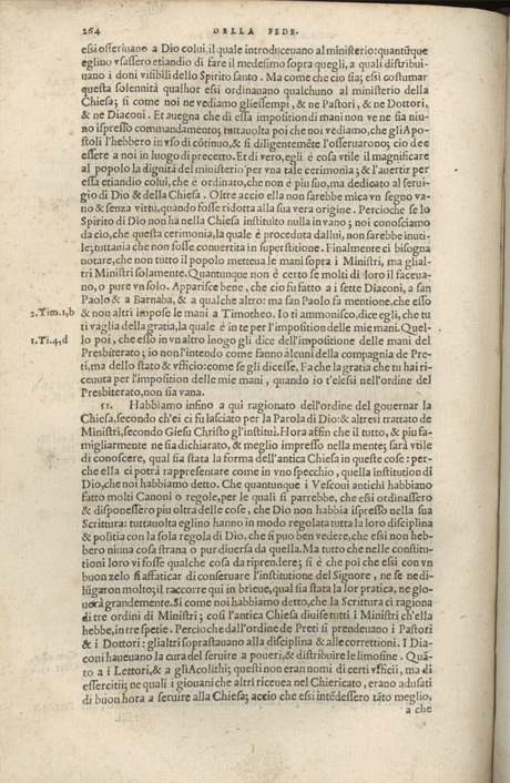 Institutione della Religion Christiana di Giovanni Calvino, edizione 1557 in Italiano tradotta per Giulio Cesare Paschali