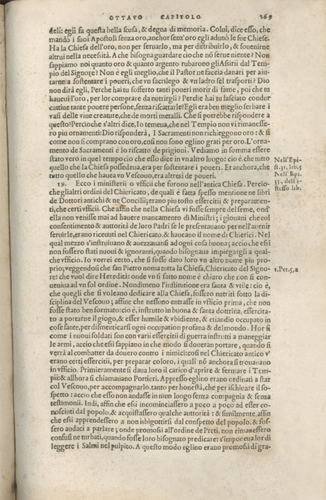 Institutione della Religion Christiana di Giovanni Calvino, edizione 1557 in Italiano tradotta per Giulio Cesare Paschali
