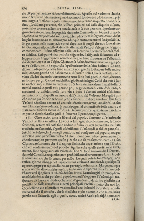 Institutione della Religion Christiana di Giovanni Calvino, edizione 1557 in Italiano tradotta per Giulio Cesare Paschali