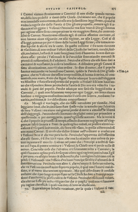 Institutione della Religion Christiana di Giovanni Calvino, edizione 1557 in Italiano tradotta per Giulio Cesare Paschali