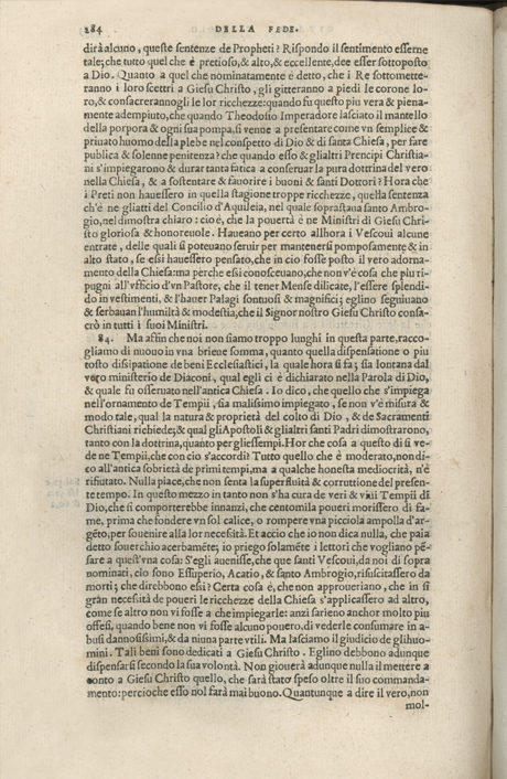 Institutione della Religion Christiana di Giovanni Calvino, edizione 1557 in Italiano tradotta per Giulio Cesare Paschali