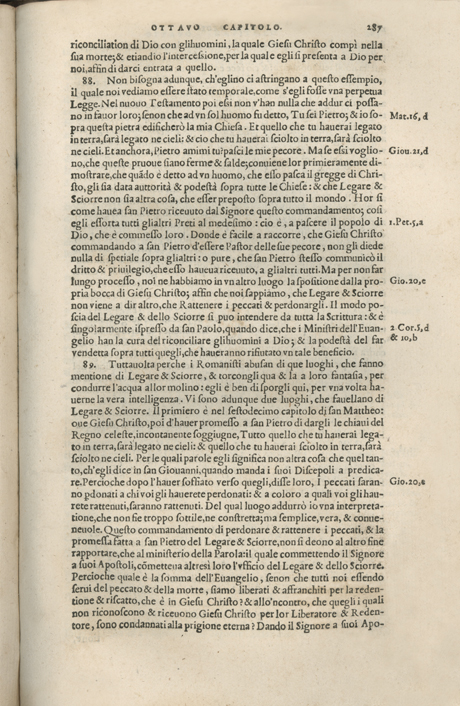 Institutione della Religion Christiana di Giovanni Calvino, edizione 1557 in Italiano tradotta per Giulio Cesare Paschali