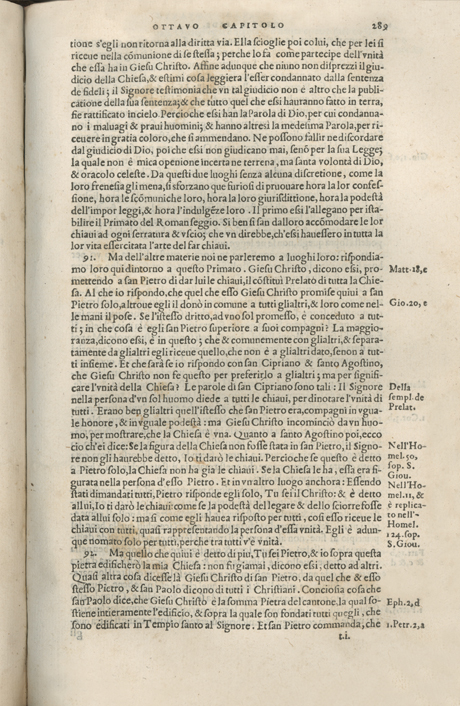 Institutione della Religion Christiana di Giovanni Calvino, edizione 1557 in Italiano tradotta per Giulio Cesare Paschali