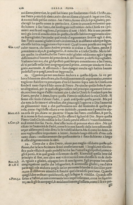 Institutione della Religion Christiana di Giovanni Calvino, edizione 1557 in Italiano tradotta per Giulio Cesare Paschali