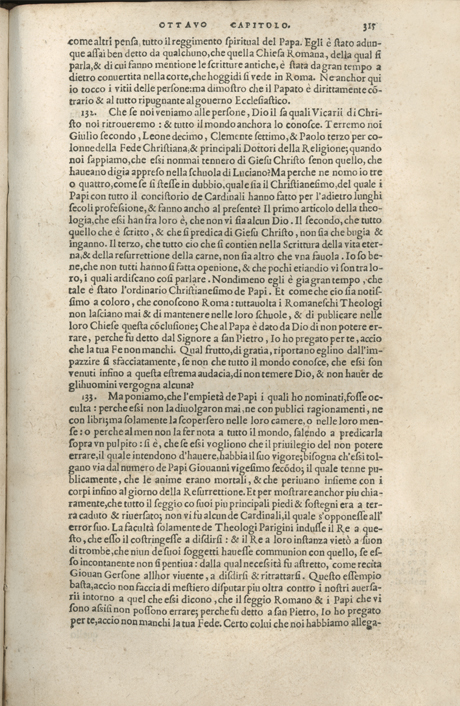 Institutione della Religion Christiana di Giovanni Calvino, edizione 1557 in Italiano tradotta per Giulio Cesare Paschali