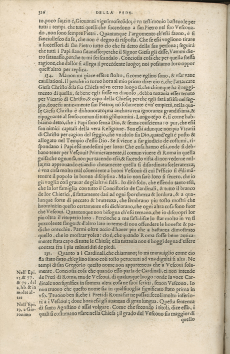 Institutione della Religion Christiana di Giovanni Calvino, edizione 1557 in Italiano tradotta per Giulio Cesare Paschali