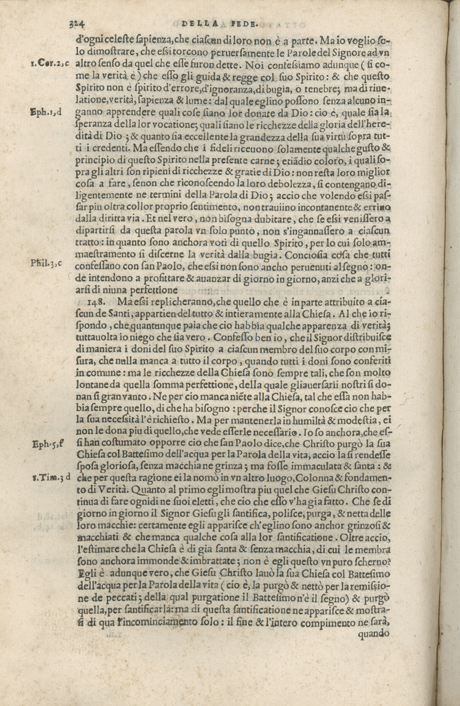 Institutione della Religion Christiana di Giovanni Calvino, edizione 1557 in Italiano tradotta per Giulio Cesare Paschali