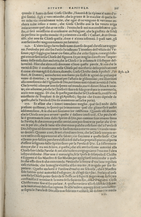 Institutione della Religion Christiana di Giovanni Calvino, edizione 1557 in Italiano tradotta per Giulio Cesare Paschali