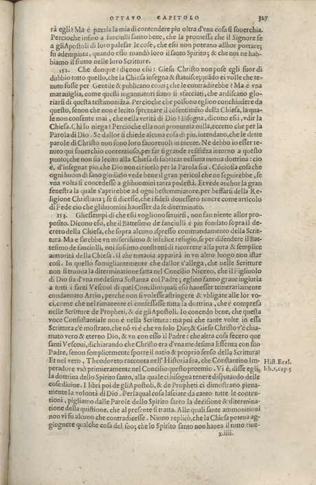 Institutione della Religion Christiana di Giovanni Calvino, edizione 1557 in Italiano tradotta per Giulio Cesare Paschali