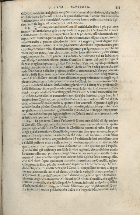 Institutione della Religion Christiana di Giovanni Calvino, edizione 1557 in Italiano tradotta per Giulio Cesare Paschali