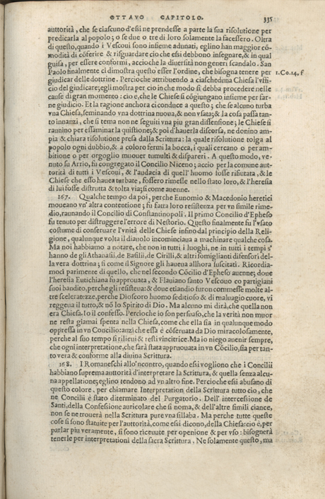 Institutione della Religion Christiana di Giovanni Calvino, edizione 1557 in Italiano tradotta per Giulio Cesare Paschali