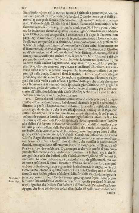 Institutione della Religion Christiana di Giovanni Calvino, edizione 1557 in Italiano tradotta per Giulio Cesare Paschali