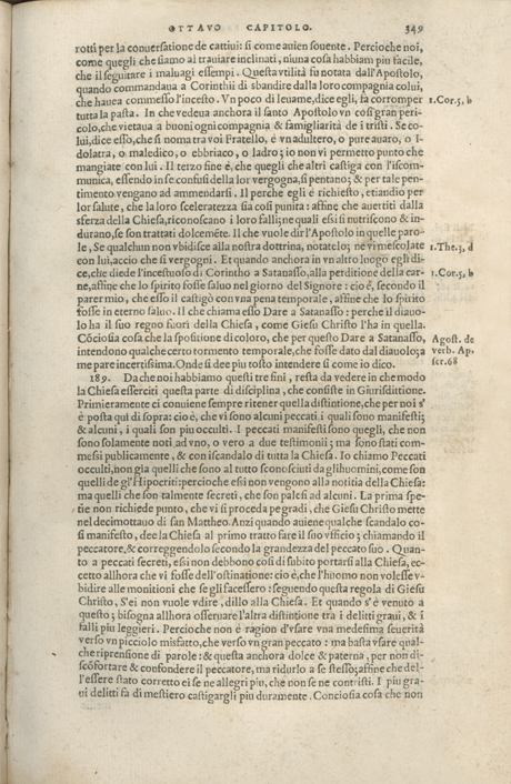 Institutione della Religion Christiana di Giovanni Calvino, edizione 1557 in Italiano tradotta per Giulio Cesare Paschali
