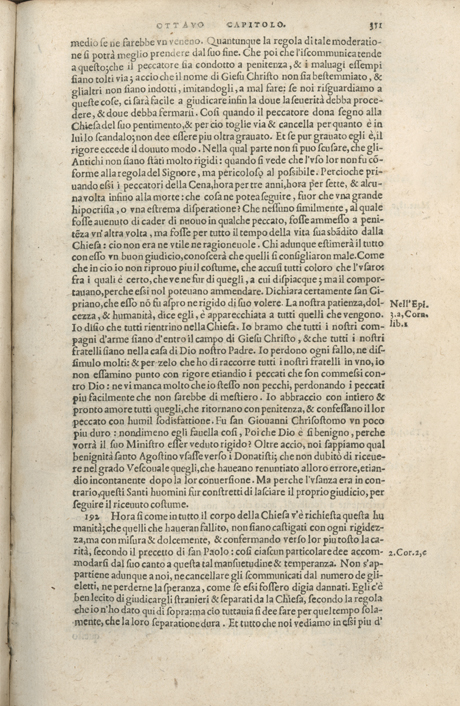 Institutione della Religion Christiana di Giovanni Calvino, edizione 1557 in Italiano tradotta per Giulio Cesare Paschali