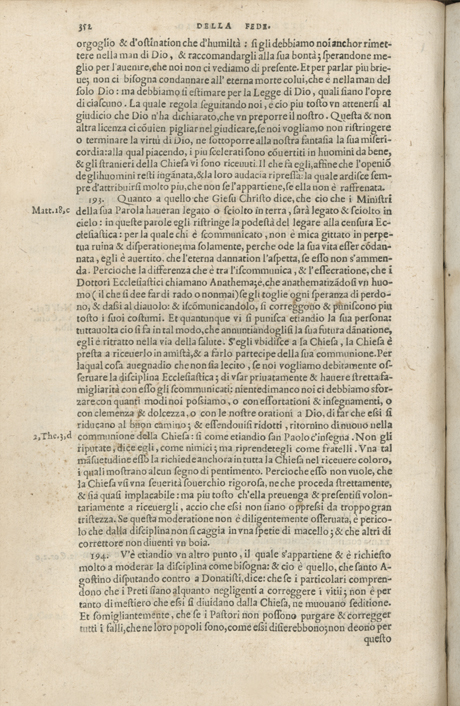 Institutione della Religion Christiana di Giovanni Calvino, edizione 1557 in Italiano tradotta per Giulio Cesare Paschali