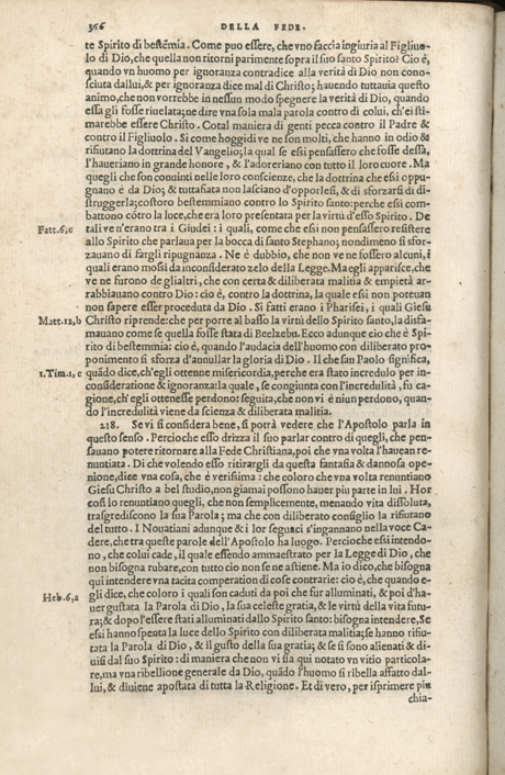 Institutione della Religion Christiana di Giovanni Calvino, edizione 1557 in Italiano tradotta per Giulio Cesare Paschali