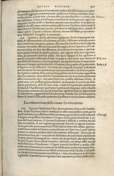 Institutione della Religion Christiana di Giovanni Calvino, edizione 1557 in Italiano tradotta per Giulio Cesare Paschali